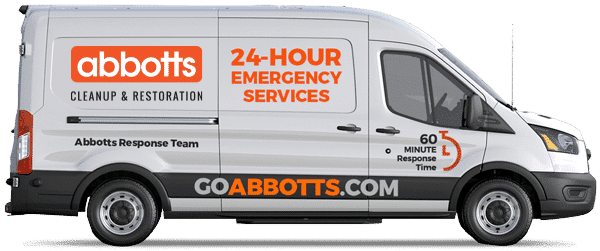 Abbott's Cleanup & Restoration service vehicle