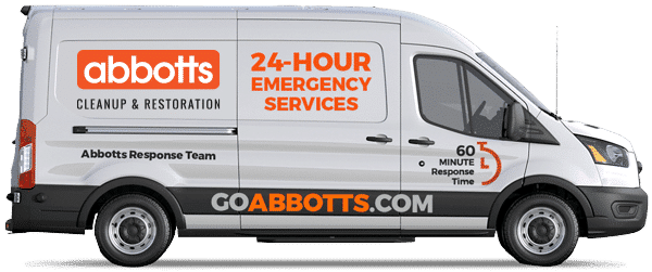 Abbott's Cleanup & Restoration service vehicle
